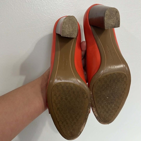 Salvatore Ferragamo Orange Buckle Loafers - Picture 9 of 11